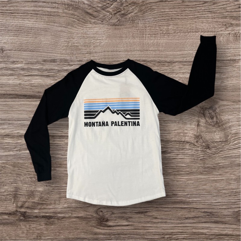 CAMISETA MONTAÑA PALENTINA M/LARGA BLANCA